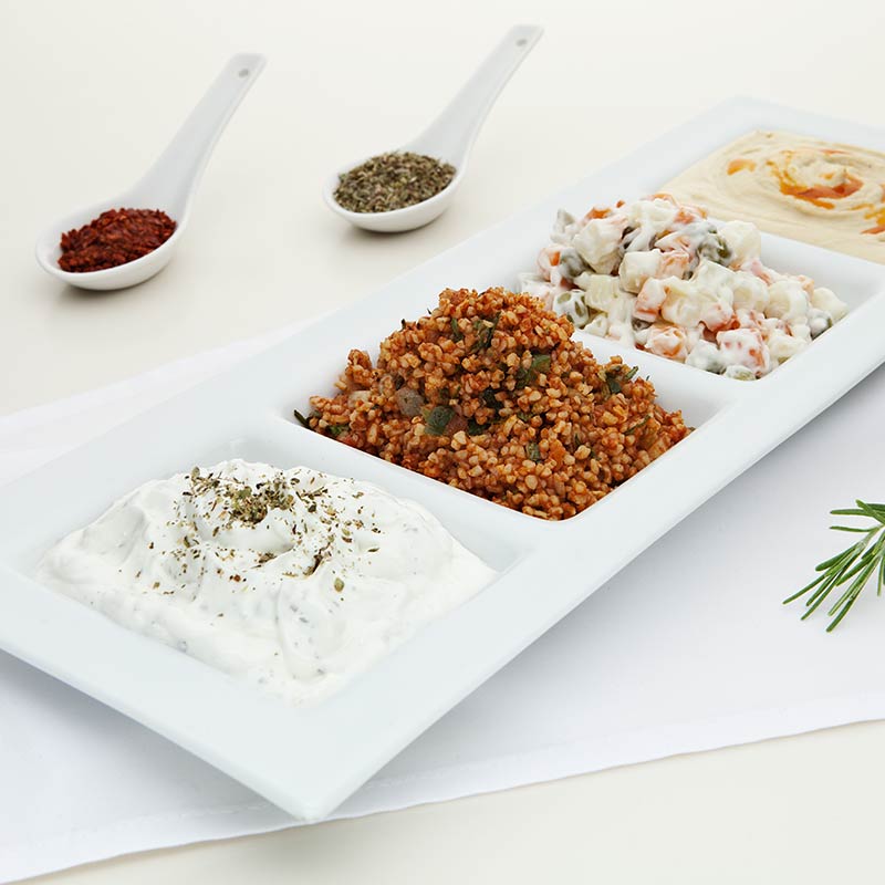 DÖRTLÜ YEREL MEZE KOMBİNASYONU